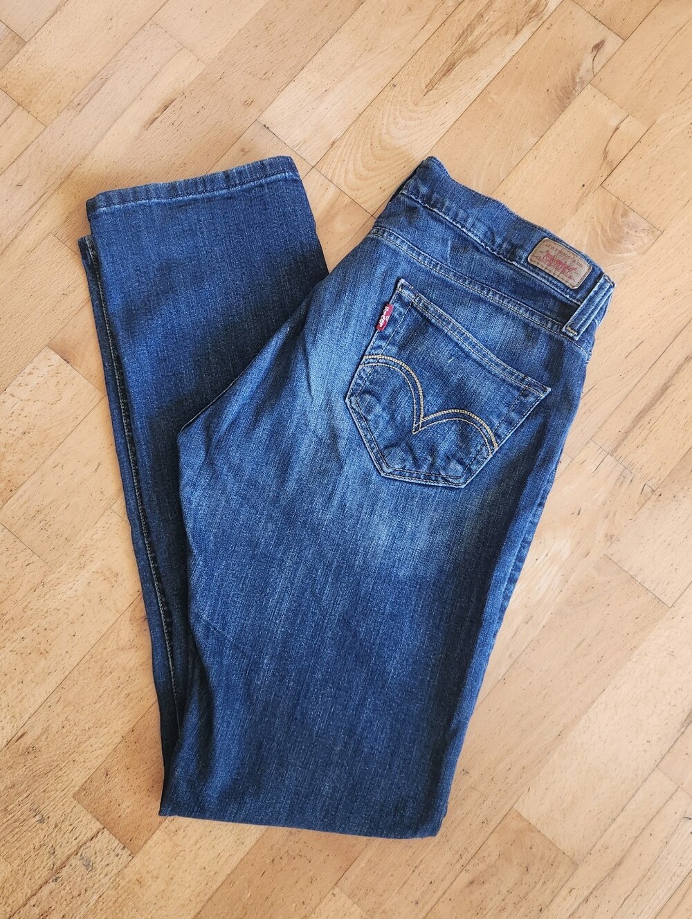 Levi's Tilted 504 Women's Blue Straight Leg Jeans - Classic Denim,  9 Medium